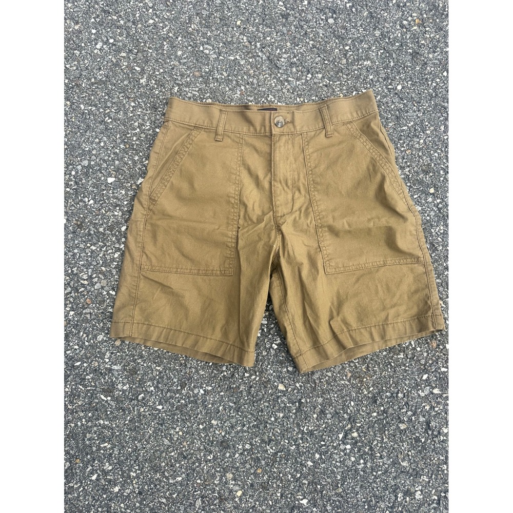Lee Dungarees Mens 30 Utility Shorts Tobacco Brown Cotton Cargo Patch Pockets